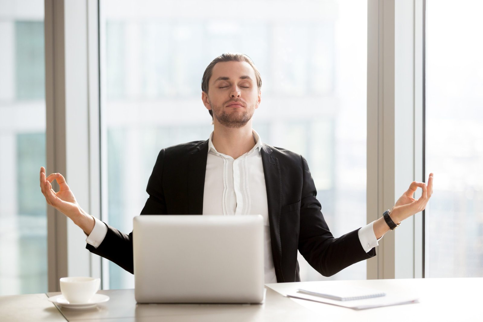 Meditação rápida no escritório